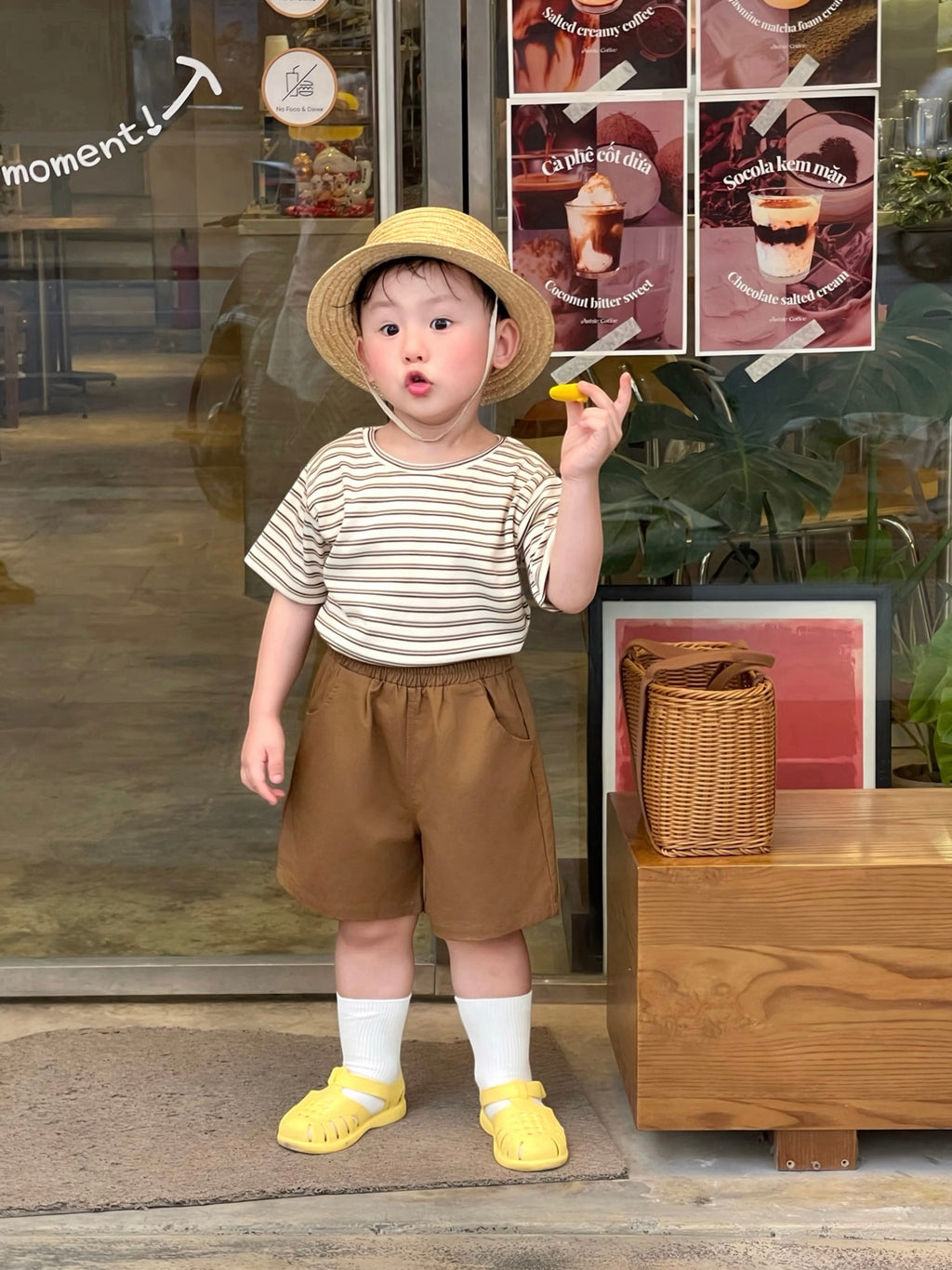 Quần short kaki cho bé