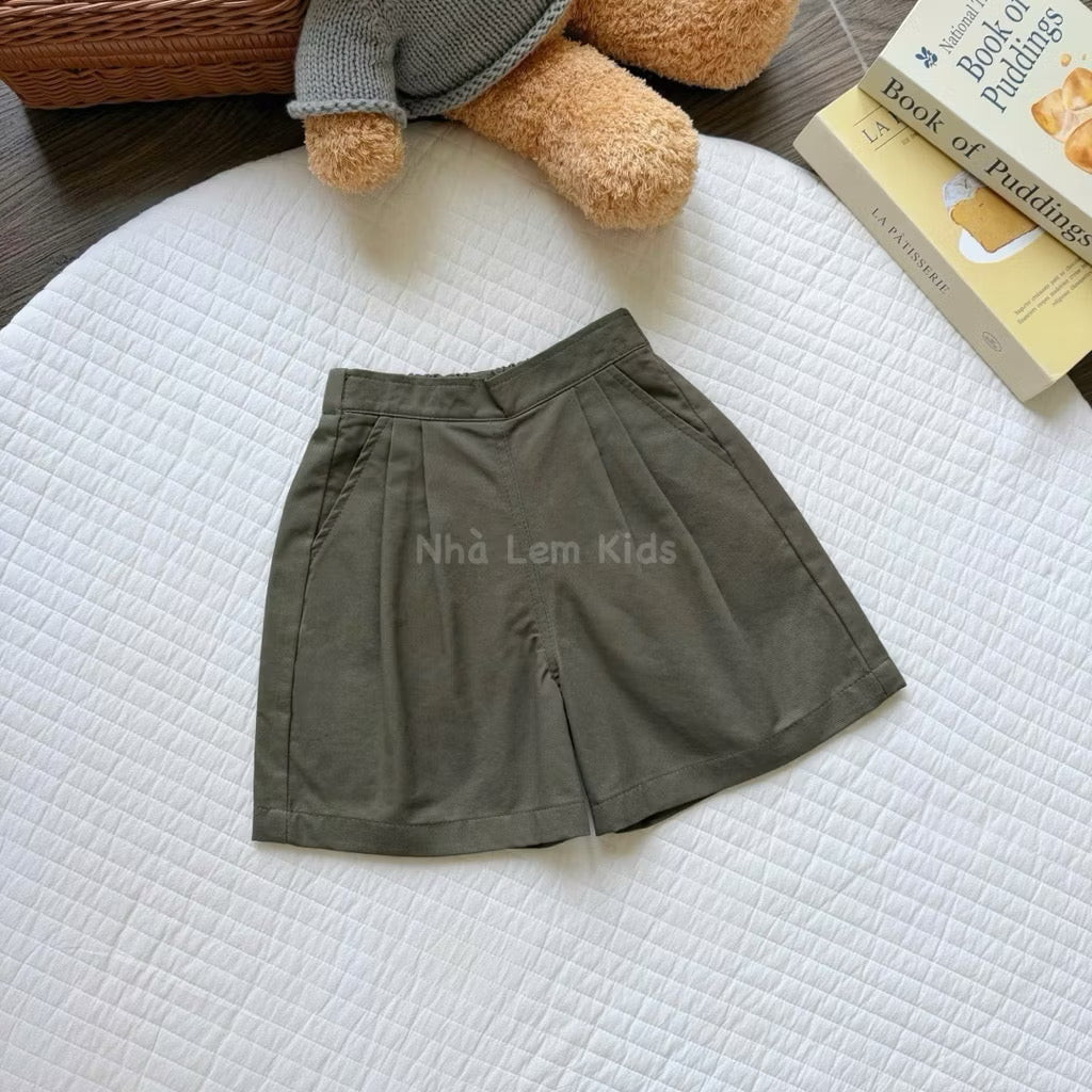 Quần lửng kaki cho bé