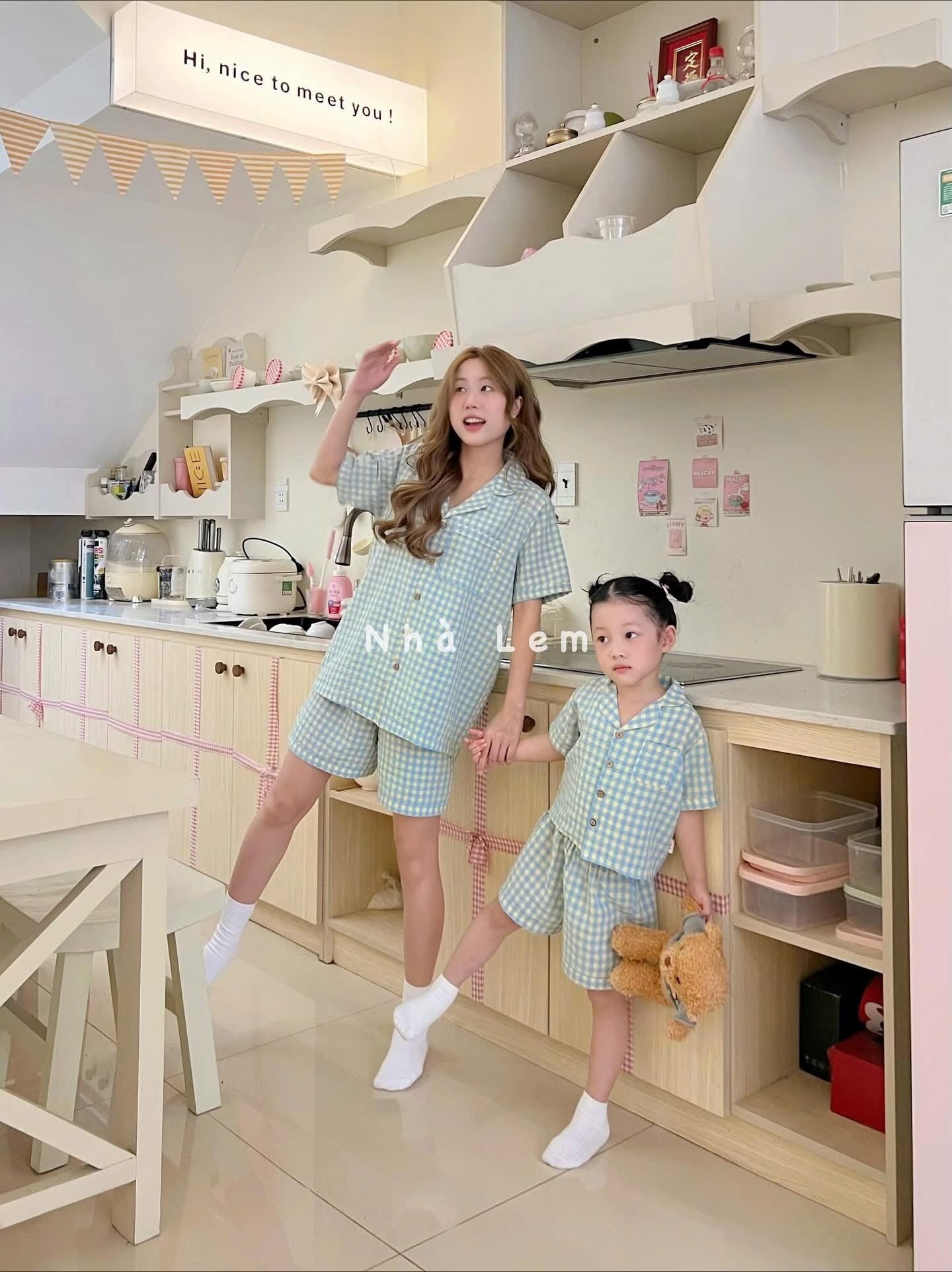 Bộ đồ pijama cho mẹ và bé