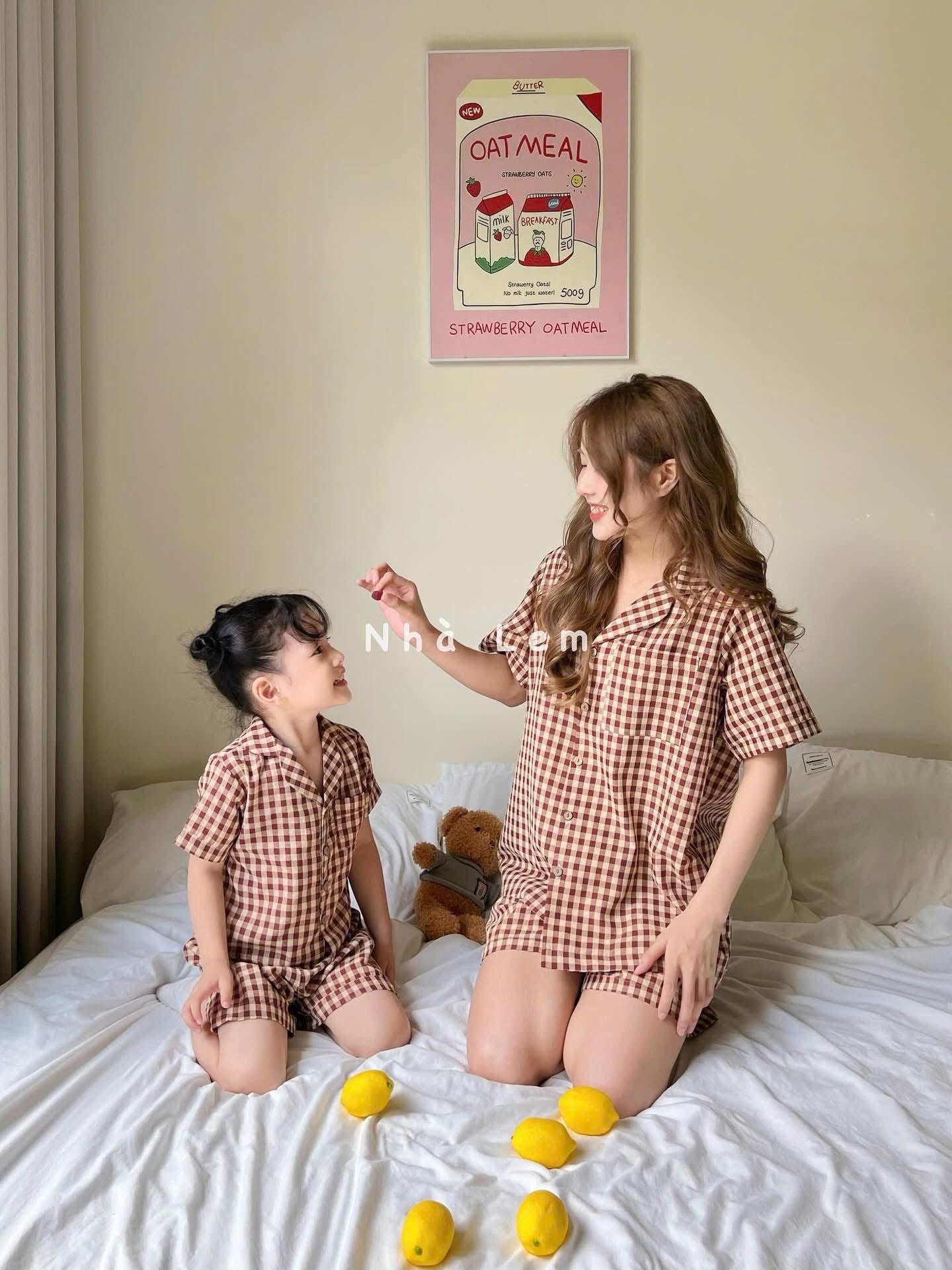 Bộ đồ pijama cho mẹ và bé