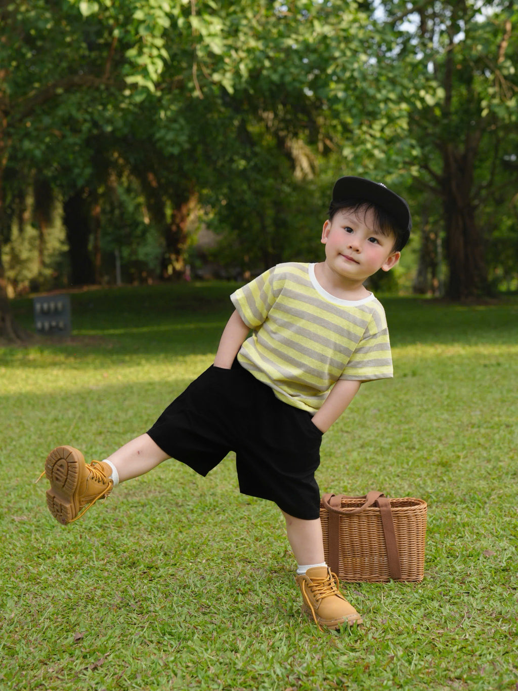 Áo thun sọc tay ngắn mùa hè cho mẹ và bé