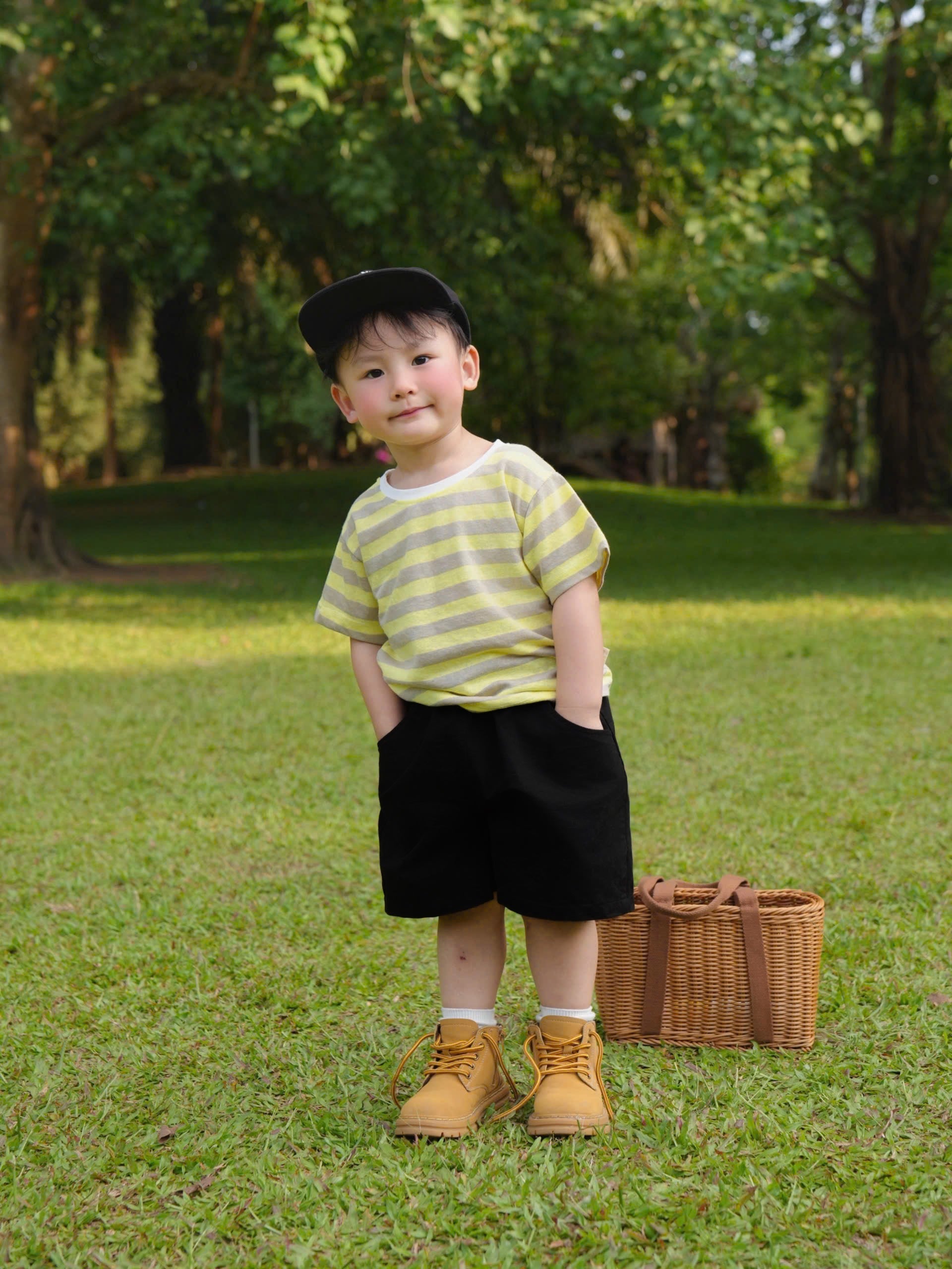 Áo thun sọc tay ngắn mùa hè cho mẹ và bé