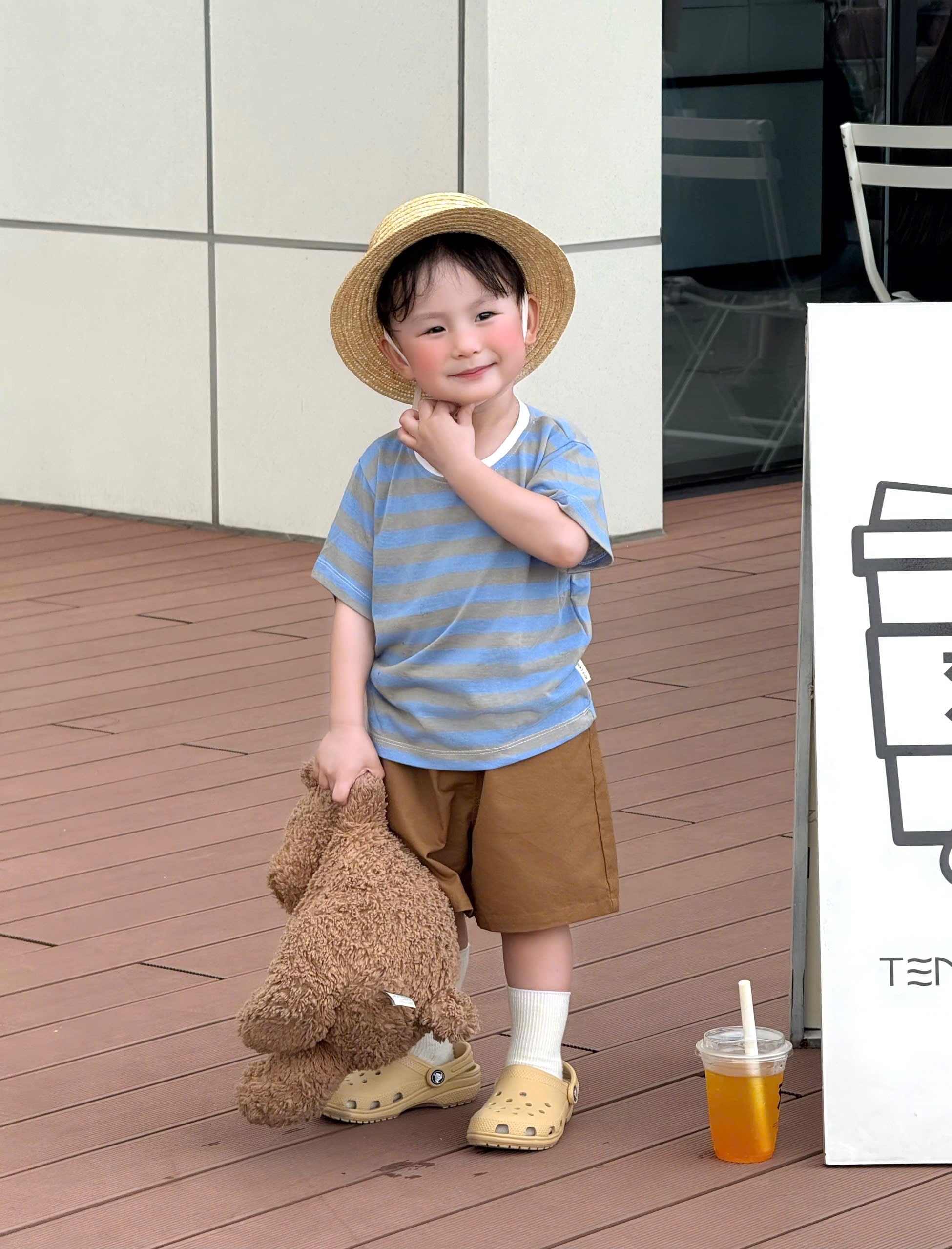 Áo thun sọc tay ngắn mùa hè cho mẹ và bé