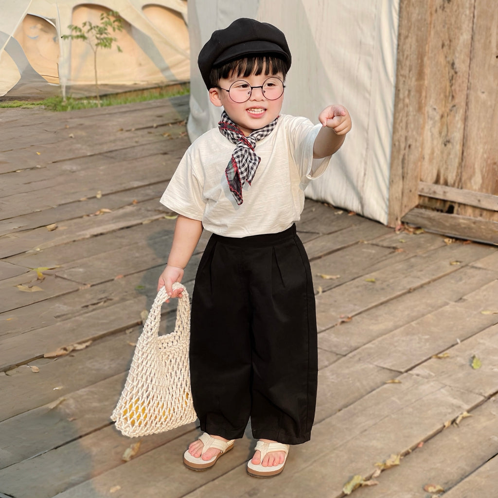 Quần kaki dài form baggy cho bé