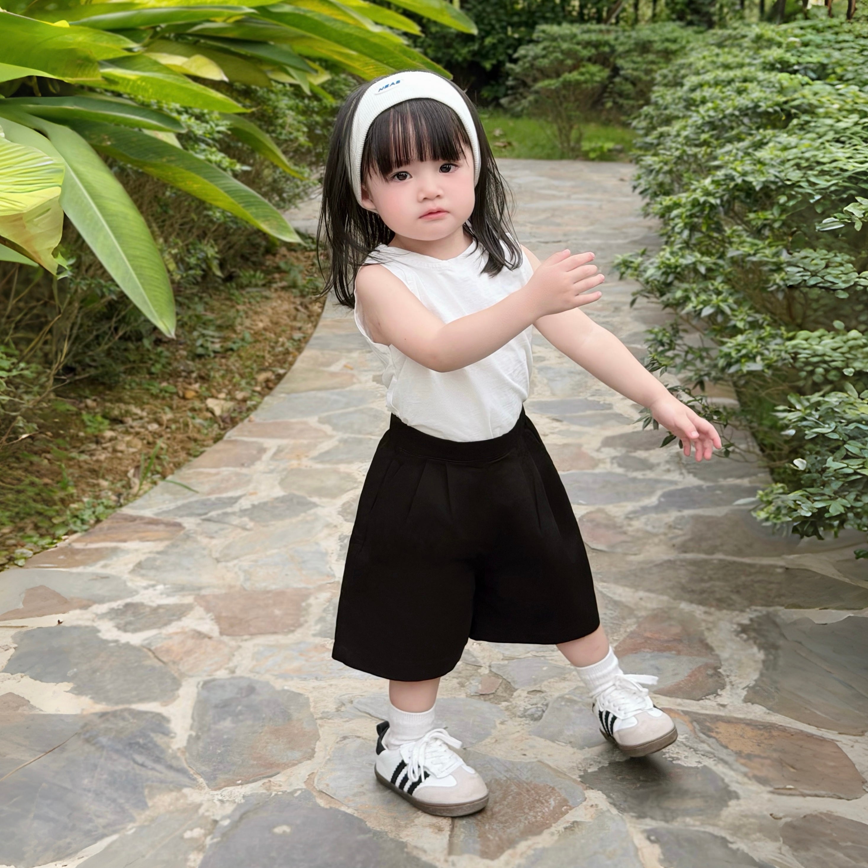 Quần lửng kaki cho bé
