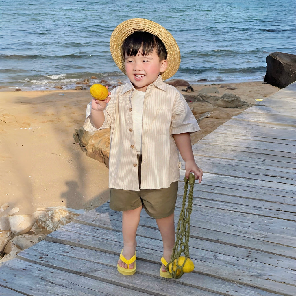 Áo sơmi sọc cho mẹ và bé