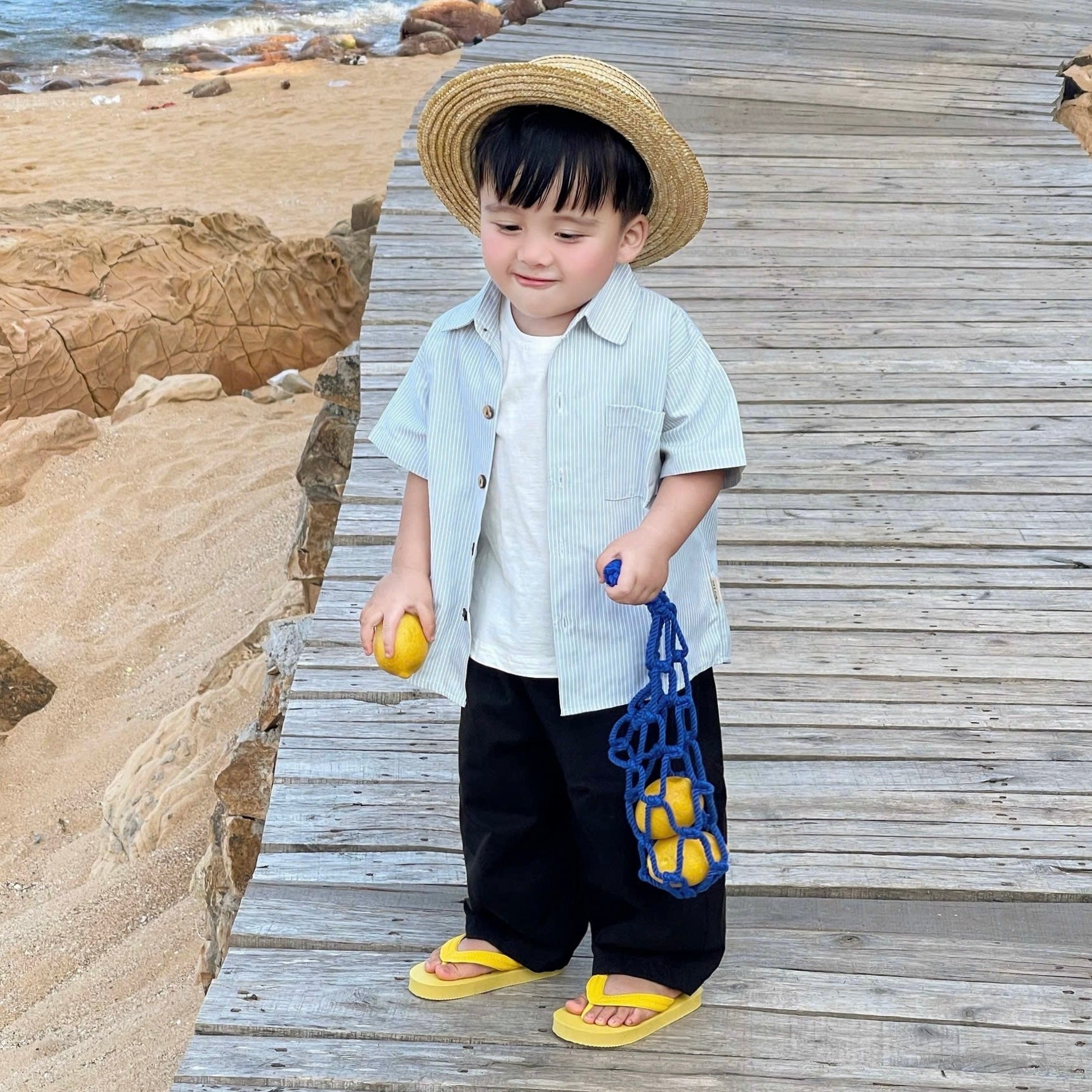 Áo sơmi sọc cho mẹ và bé