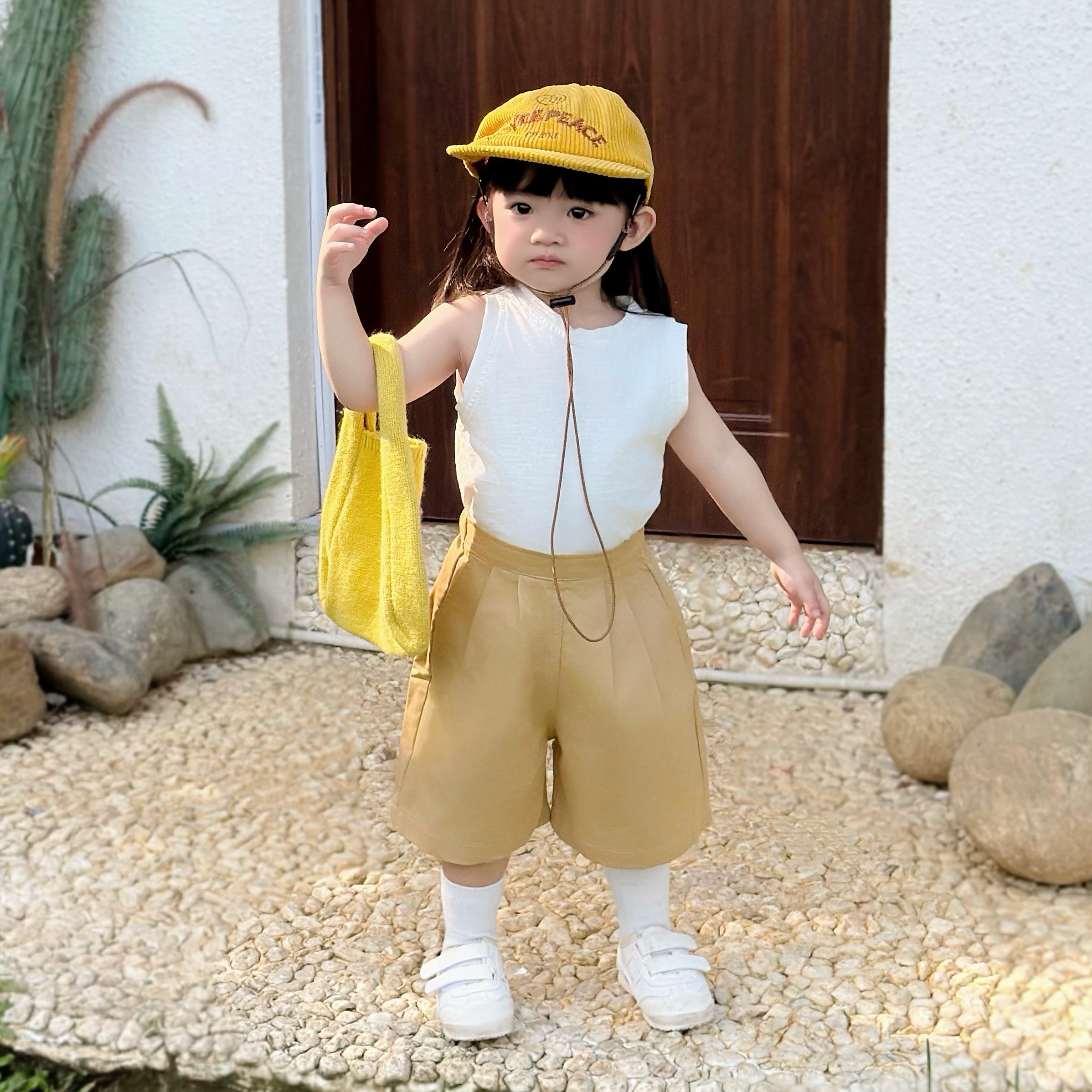 Quần lửng kaki cho bé